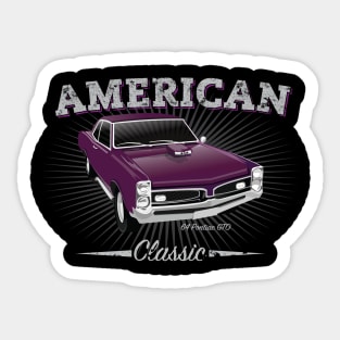 Retro American Classic 1964 GTO T-Shirt Design Sticker